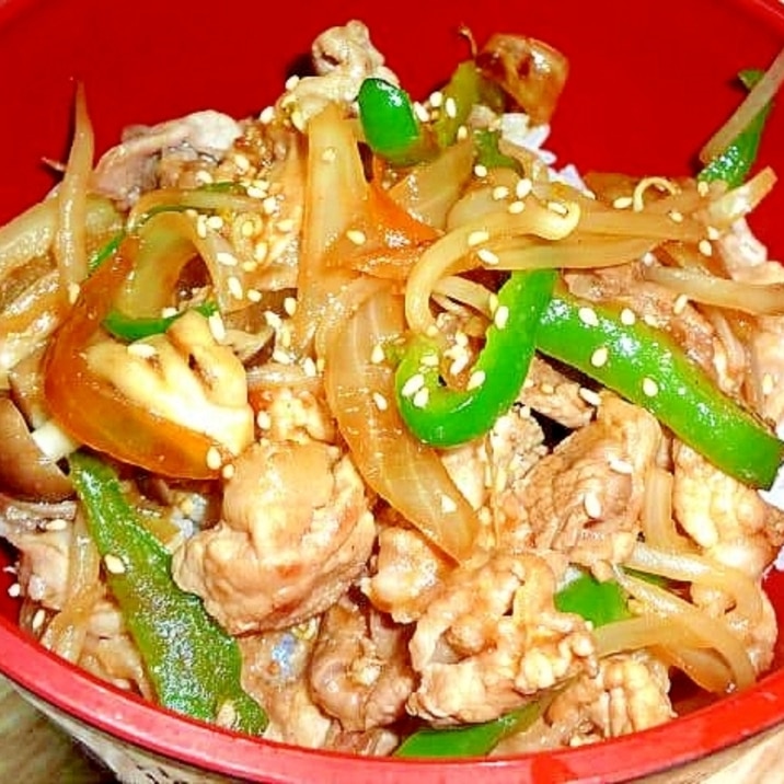 簡単焼き肉のタレで肉野菜炒め丼 レシピ 作り方 By デラみーやん 楽天レシピ 簡単焼き肉のタレで肉野菜炒め丼 レシピ 作り方 By デラみーやん 楽天レシピ